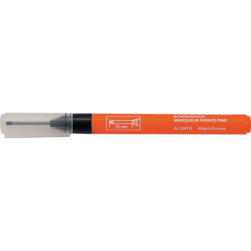 Permanent marker black with 25 mm tip for deep holes